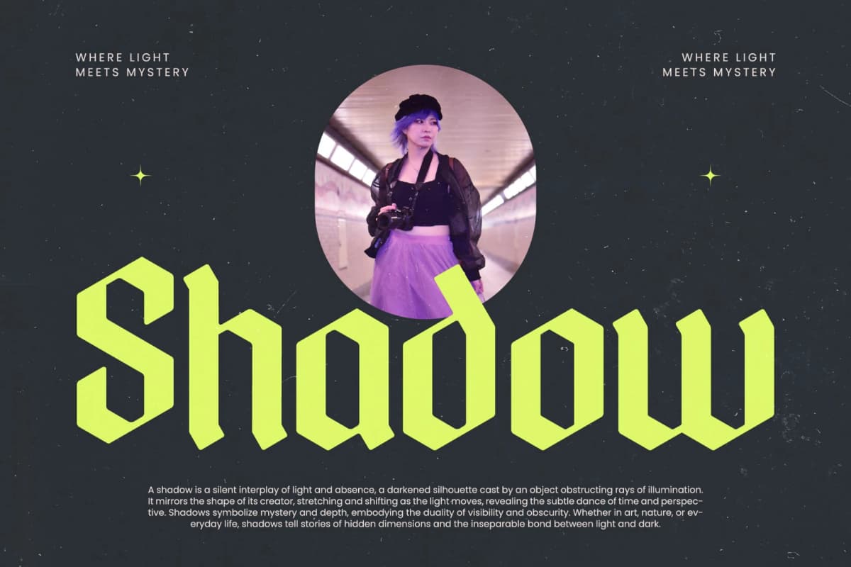 Mystic Venom - Stylish Blackletter Font font preview 3