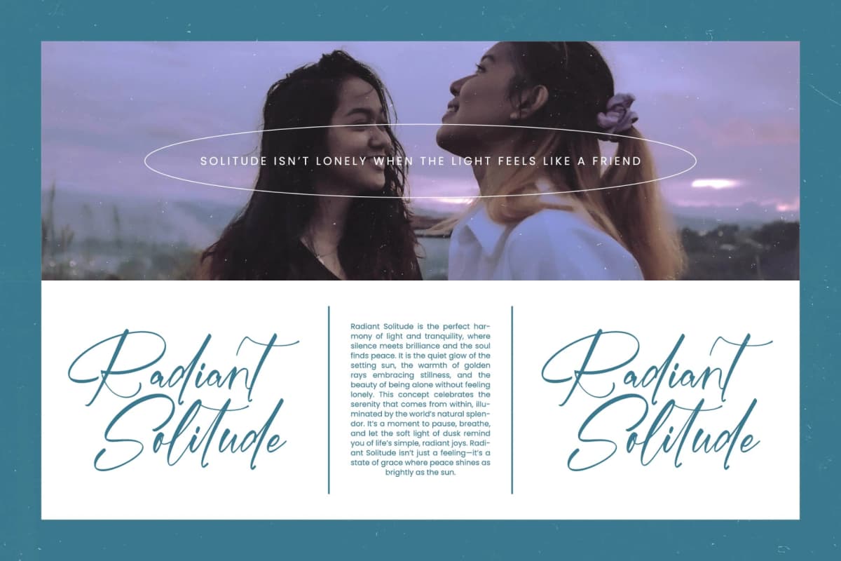 Midnight Saturday - Stylish Handwritten Font font preview 3