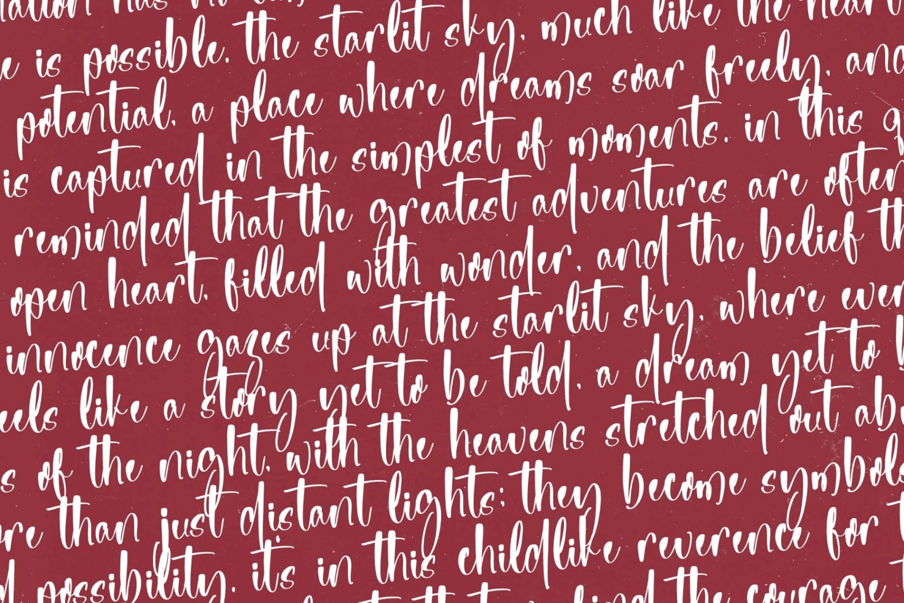 Preview 13 for Childlike Starlit - Natural Handwritten Font