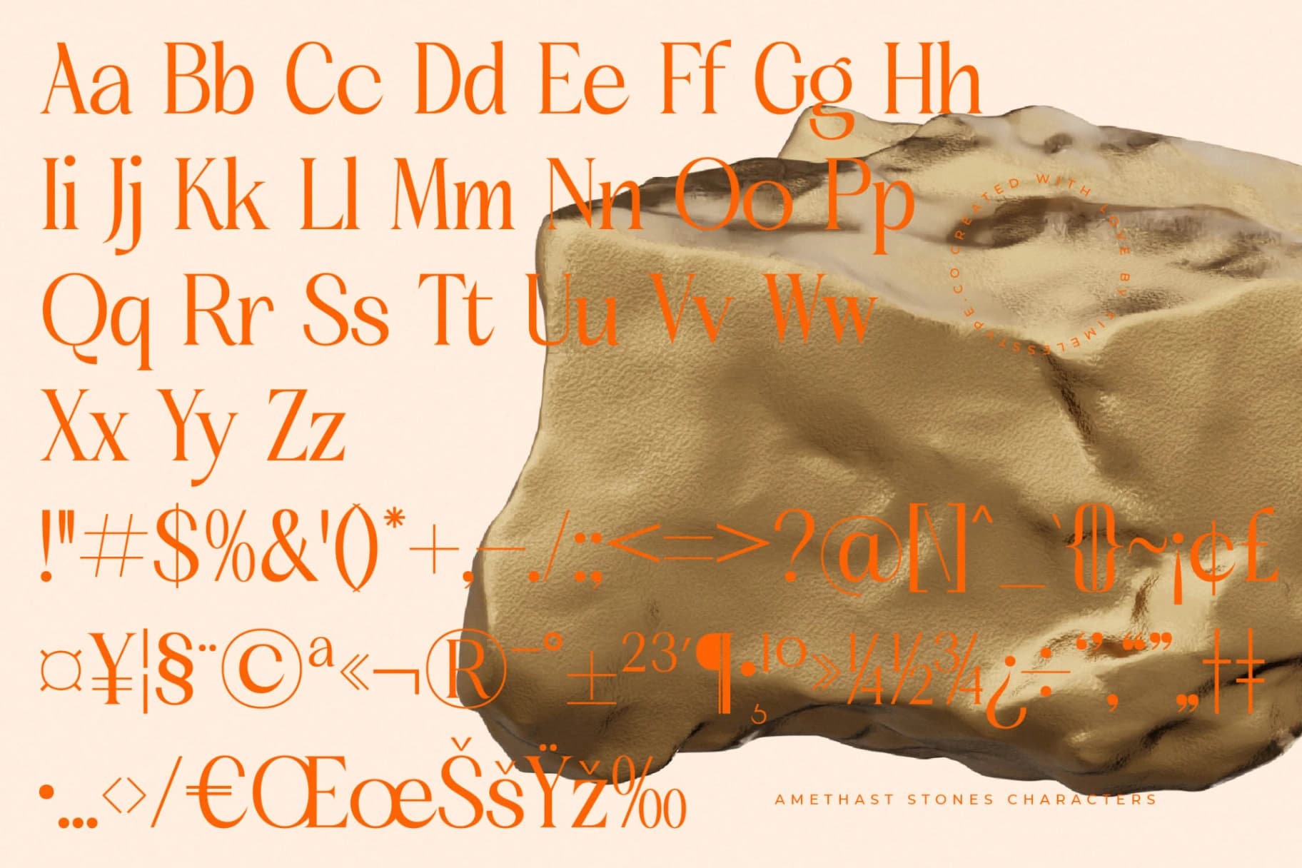 Preview 18 for Amethast Stones - Modern Alternate Serif Font