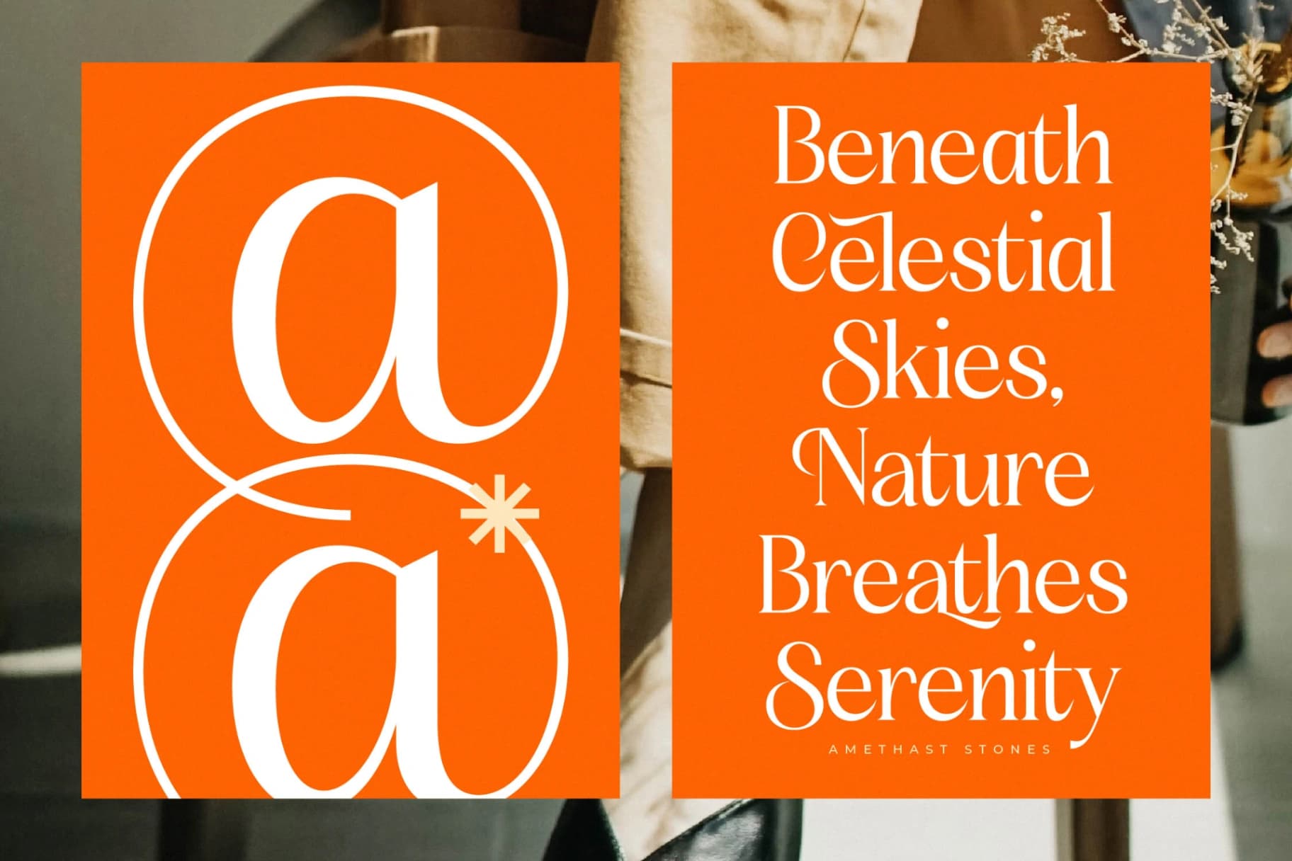 Preview 14 for Amethast Stones - Modern Alternate Serif Font