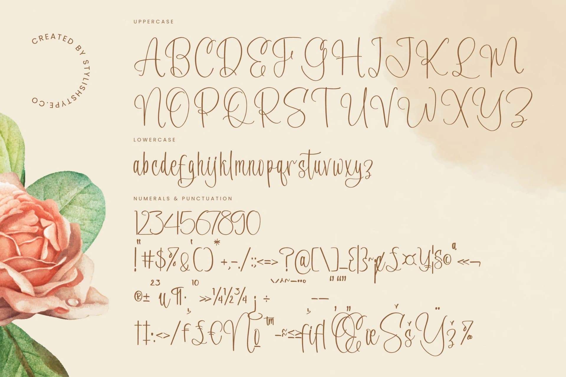 Preview 18 for Evangeline Chalista - Stylish Calligraphy Font