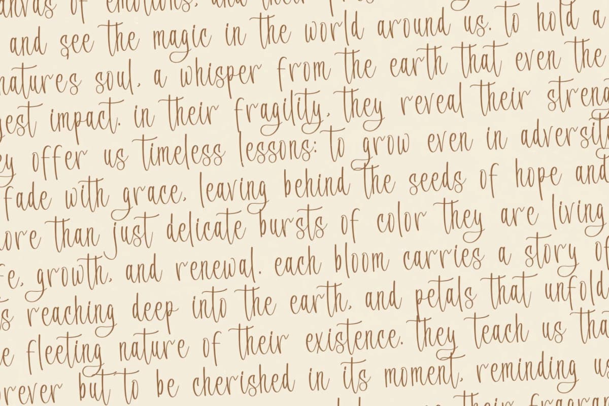 Preview 13 for Evangeline Chalista - Stylish Calligraphy Font