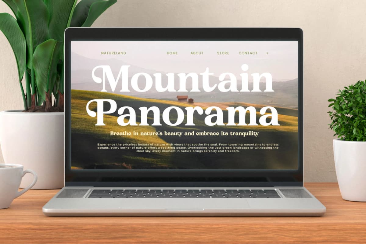 Preview 4 for Sunday Ridges - Modern Retro Serif Font