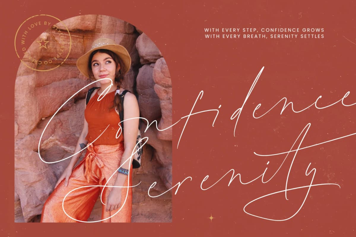 Antica Ratino - Stylish Signature Font font preview 3