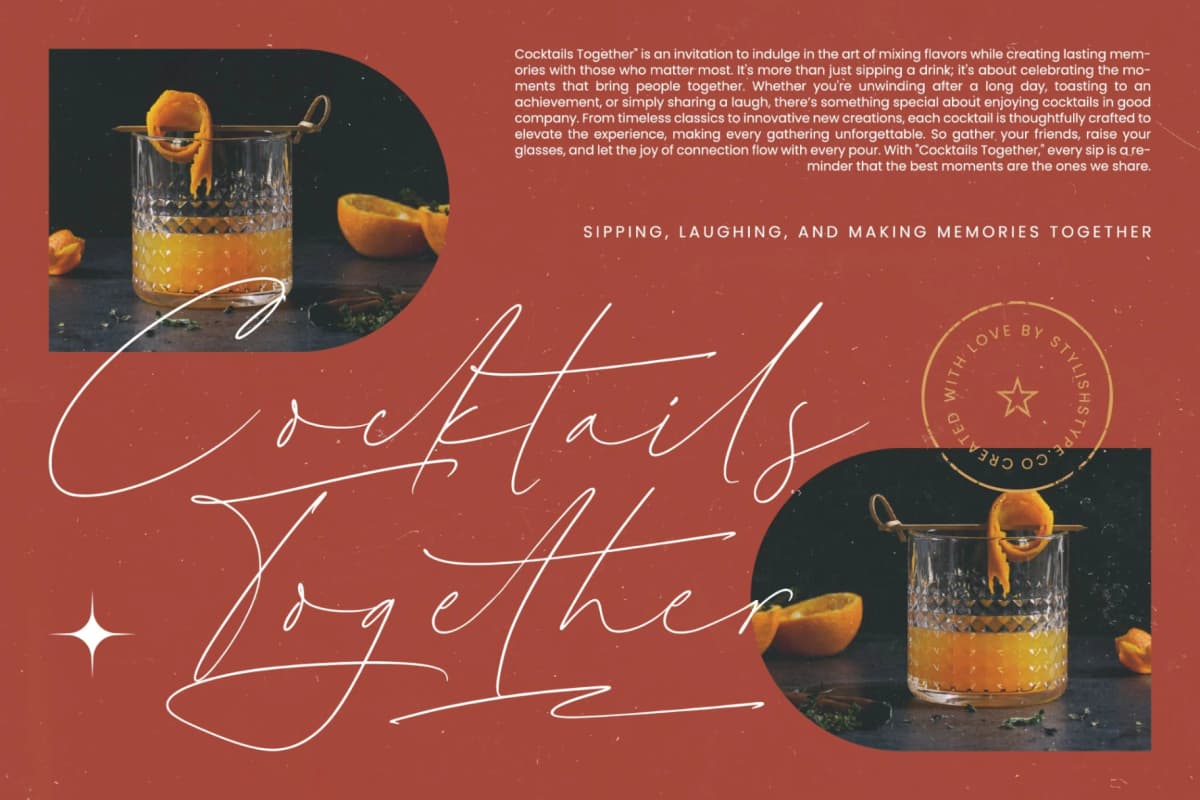 Antica Ratino - Stylish Signature Font font preview 9