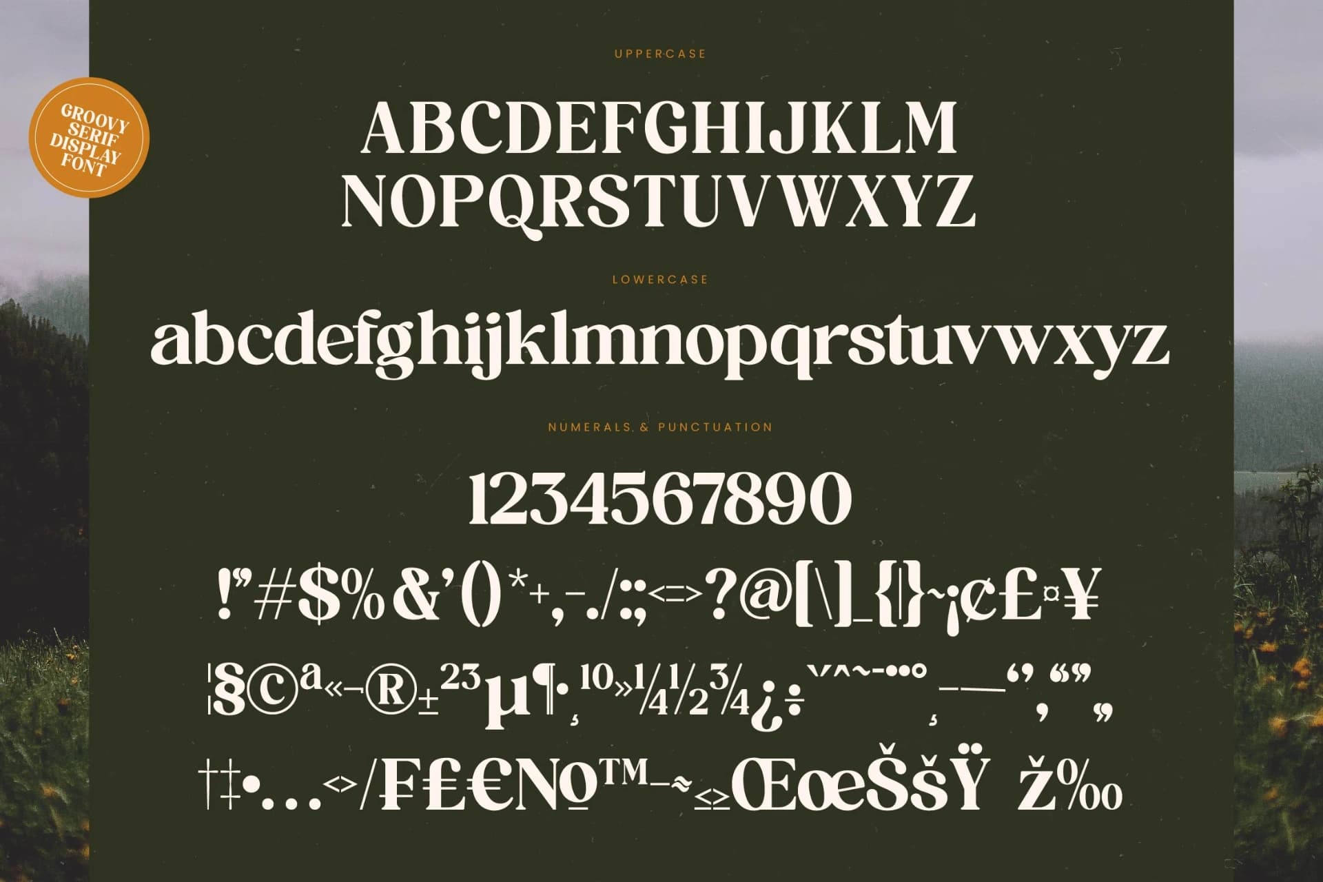 Preview 18 for Brighto Wander - Groovy Serif Display Font