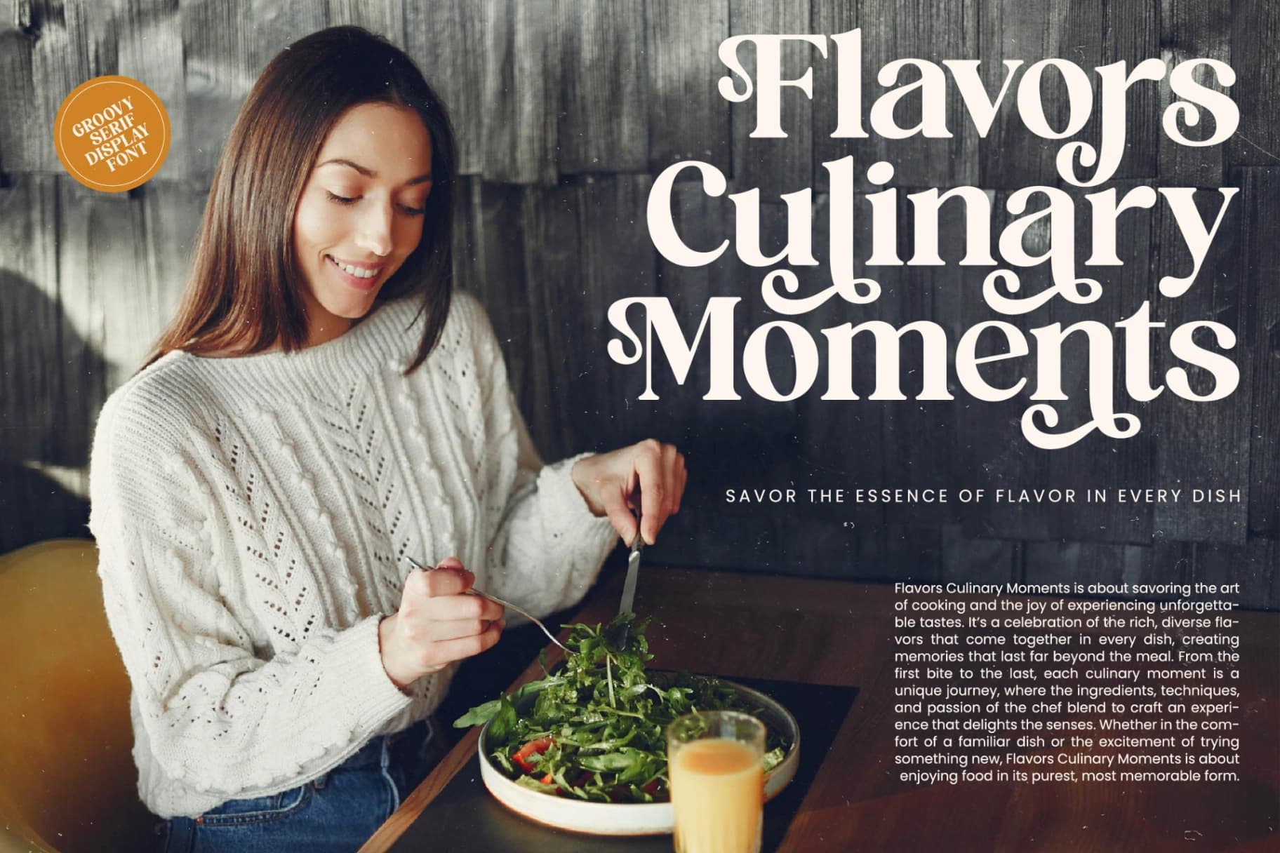 Preview 13 for Brighto Wander - Groovy Serif Display Font