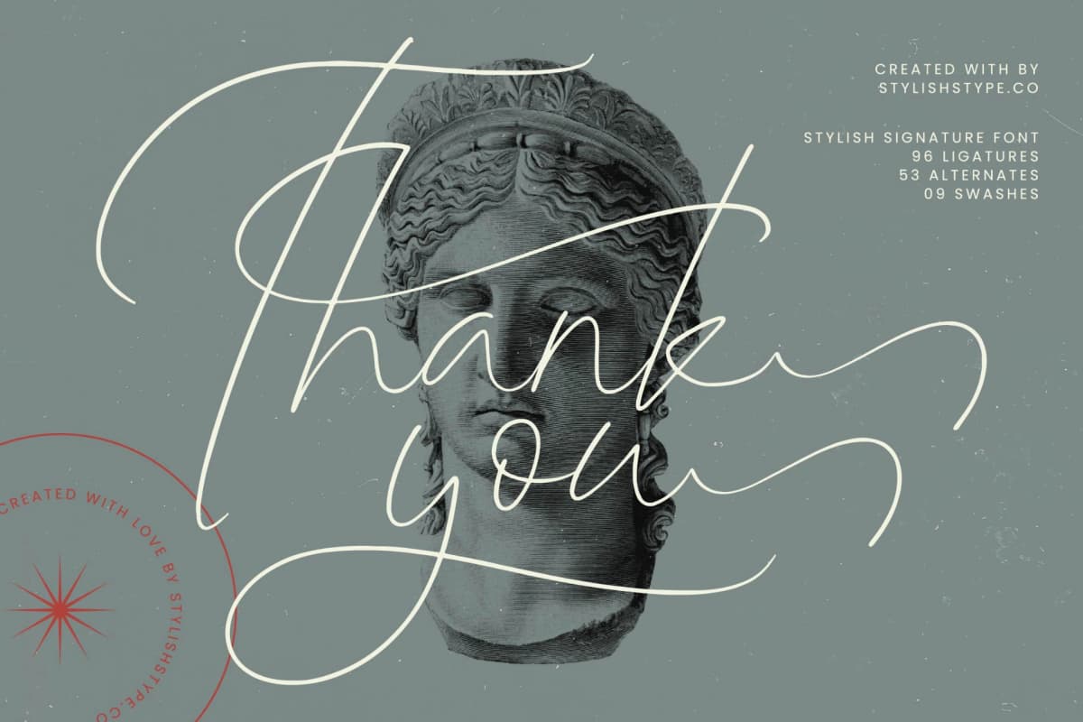 Ambigail Jonathan - Stylish Signature Font font preview 20