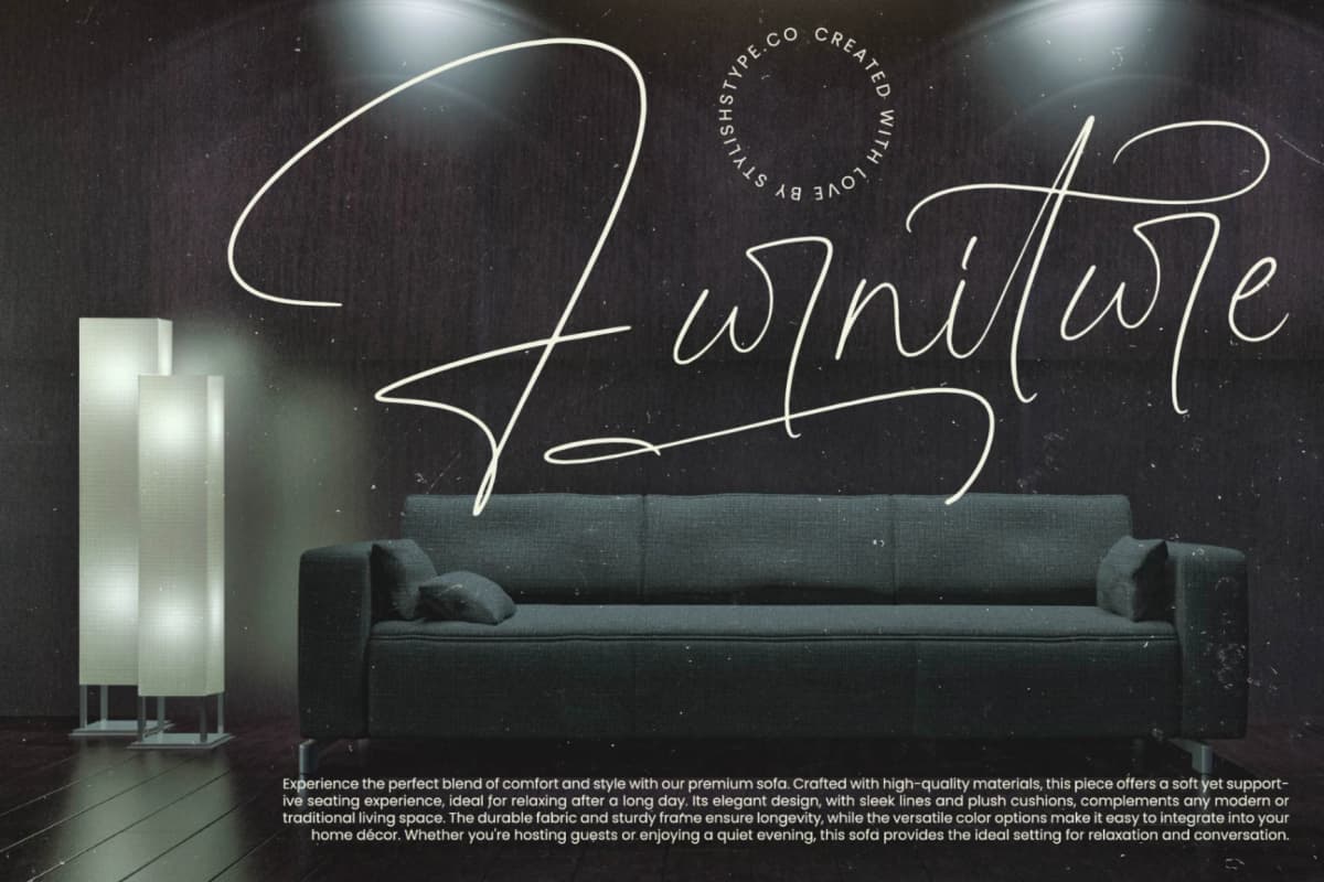 Ambigail Jonathan - Stylish Signature Font font preview 7