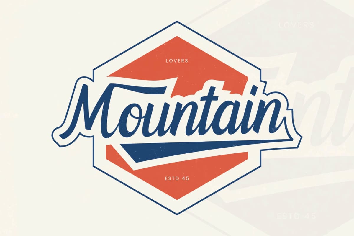 Finland - Retro Script Logotype Font font preview 4