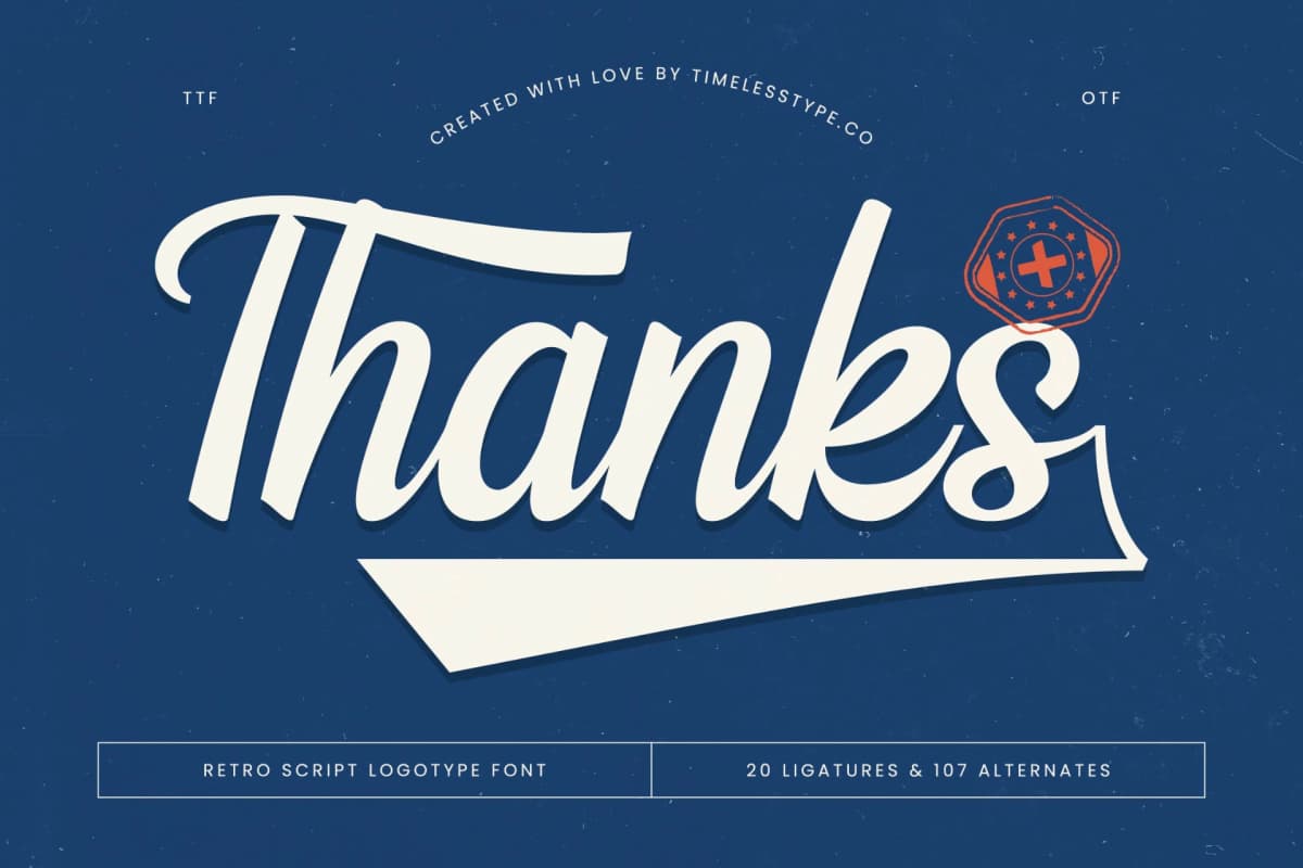 Finland - Retro Script Logotype Font font preview 20