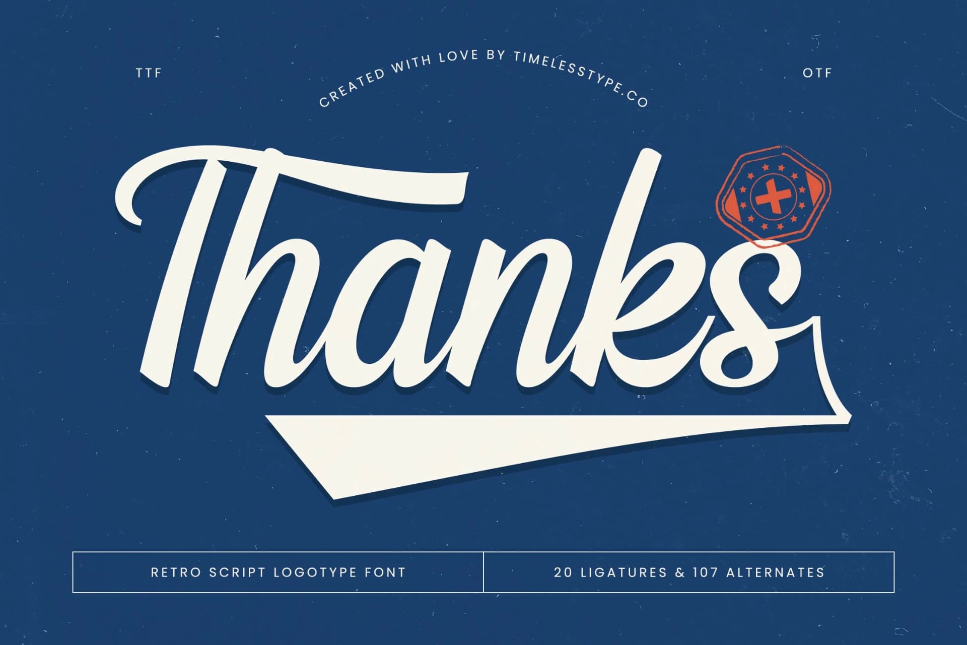 Preview 20 for Finland - Retro Script Logotype Font
