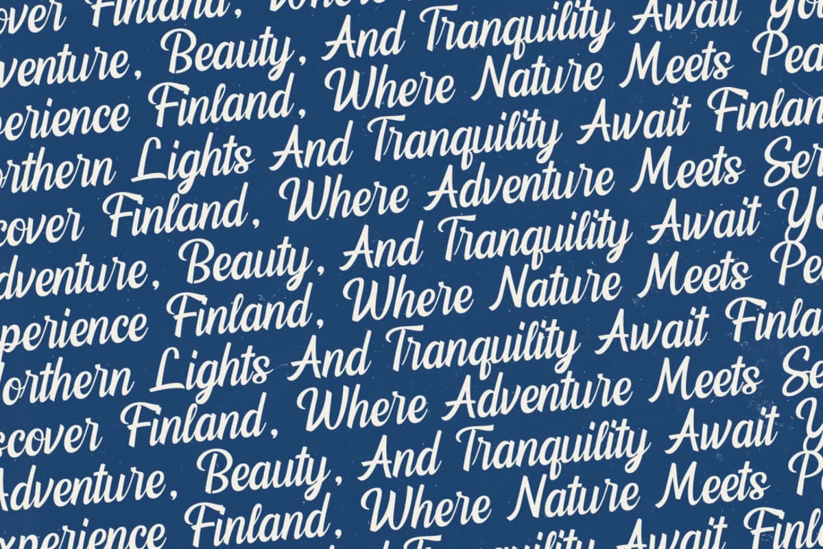 Finland - Retro Script Logotype Font font preview 12