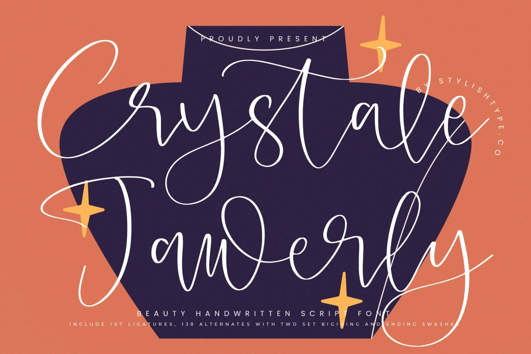 Preview 1 for Crystale Jawerly - Beauty Handwritten Script Font