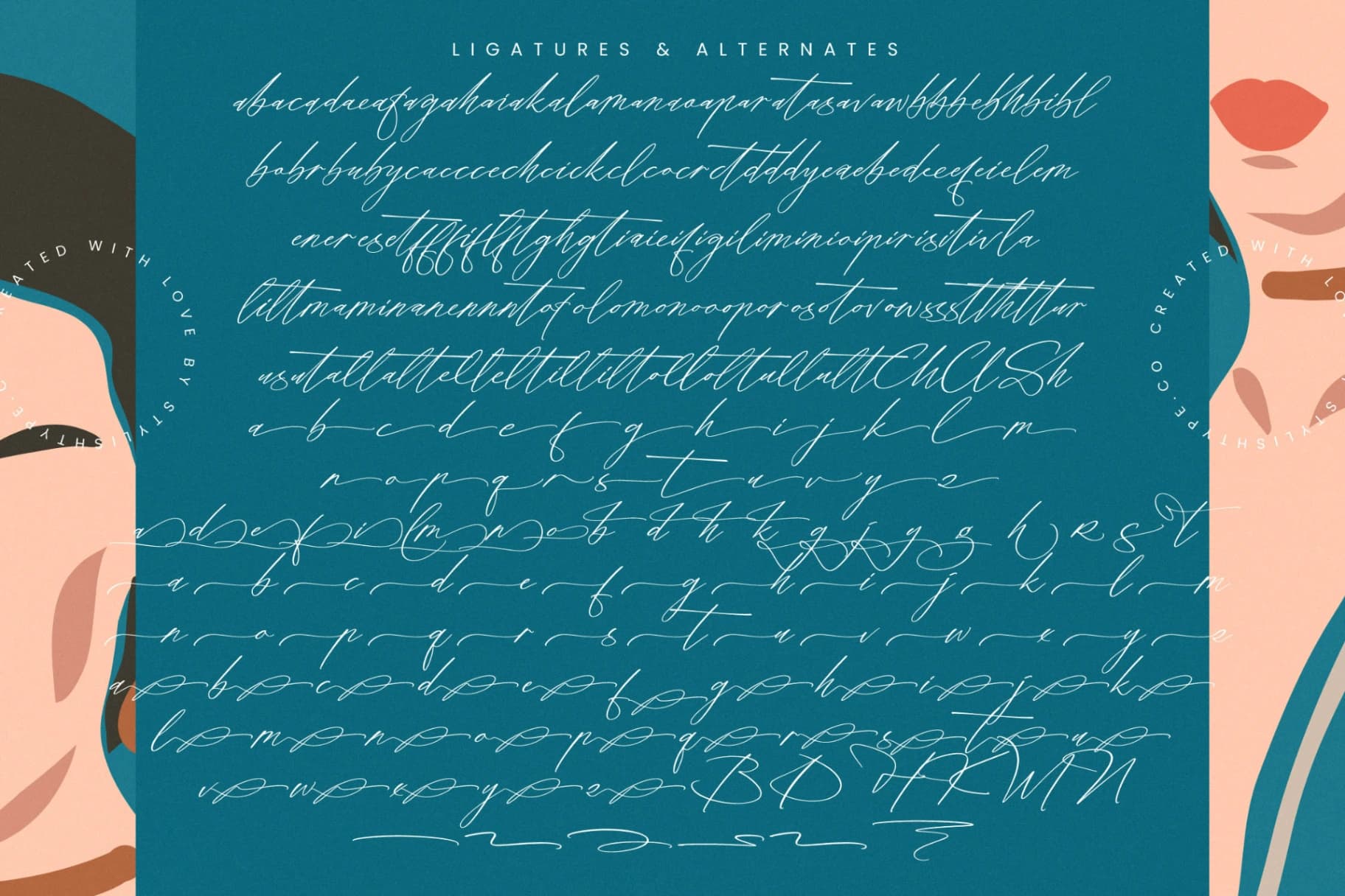 Preview 19 for Shillueta Fantture - Modern Signature Script Font