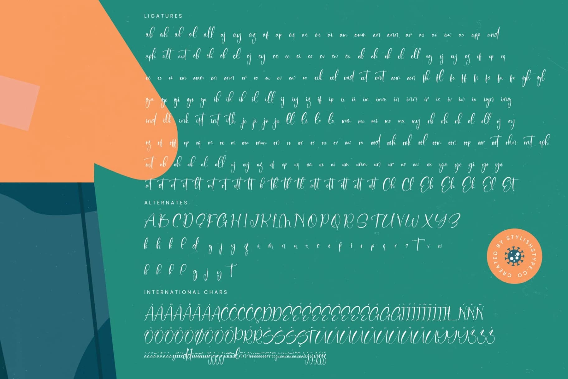 Preview 19 for Sanitizer Eticulate - Stylish Handwritten Font