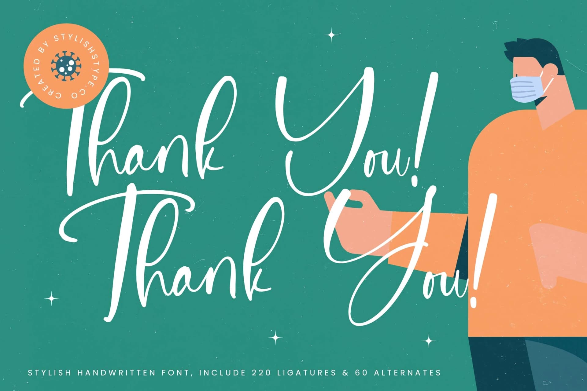 Preview 20 for Sanitizer Eticulate - Stylish Handwritten Font