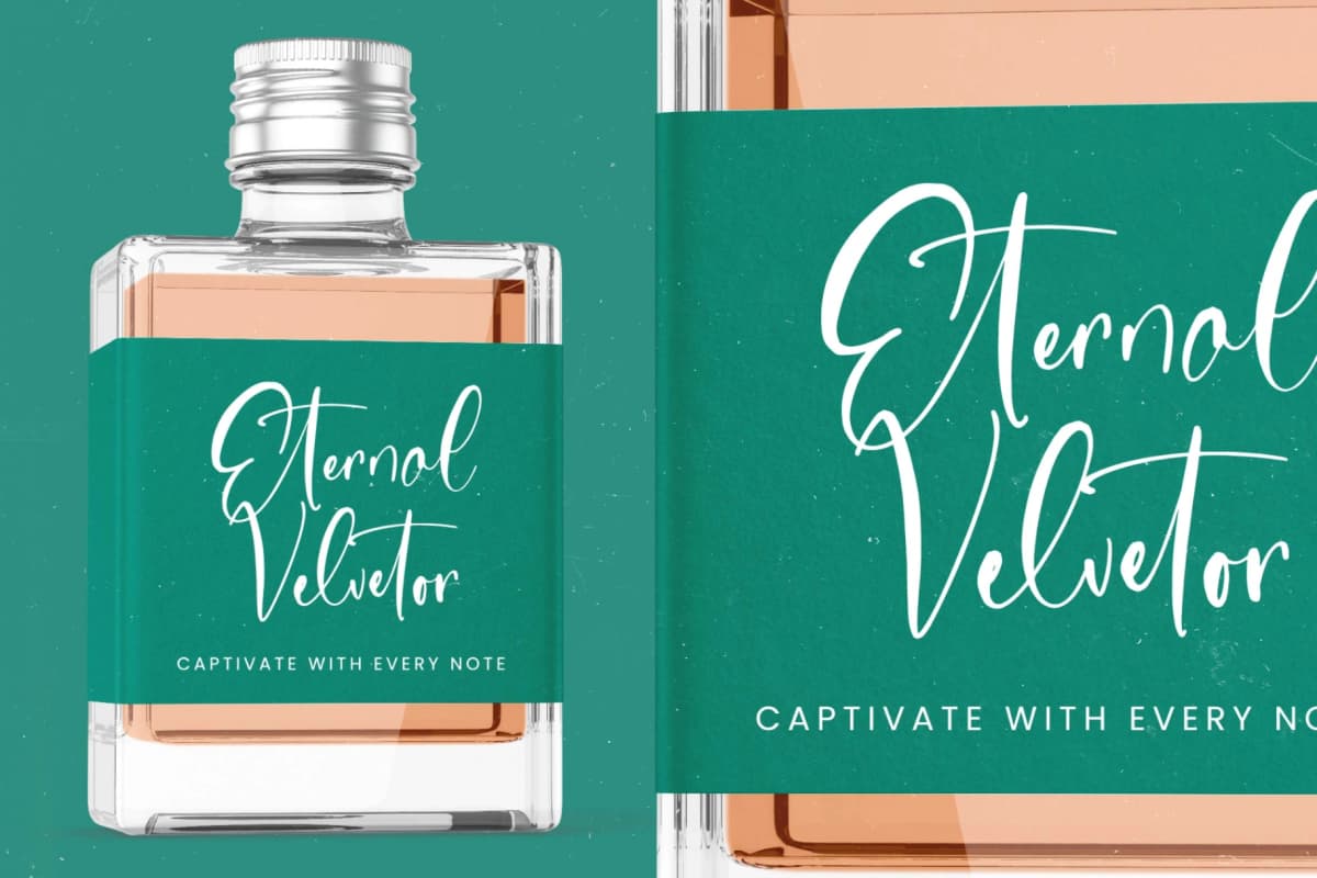 Sanitizer Eticulate - Stylish Handwritten Font font preview 9