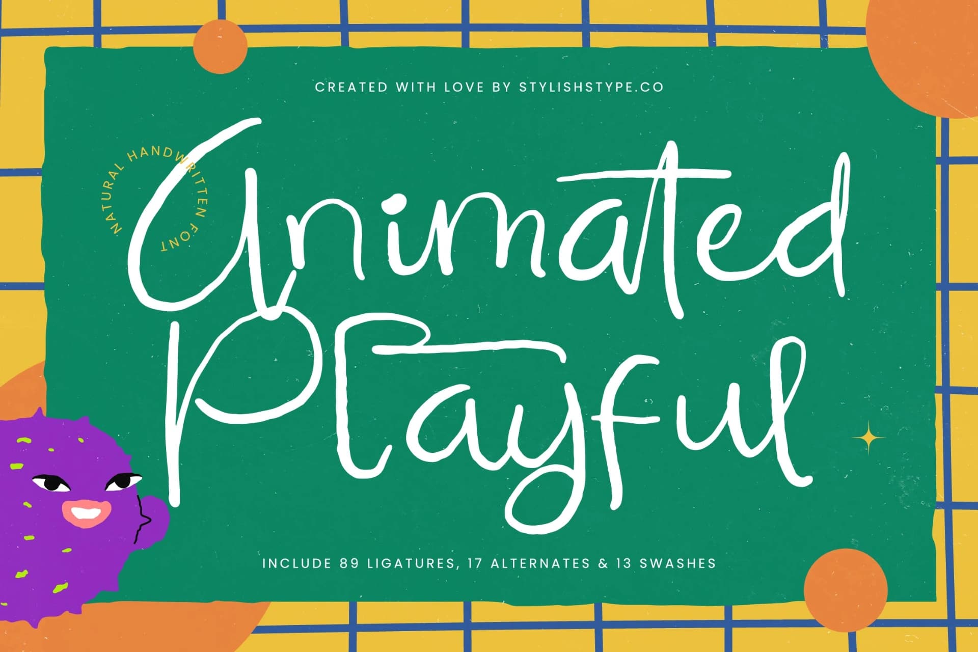 Preview 1 for Animated Playful - Natural Handwritten Font