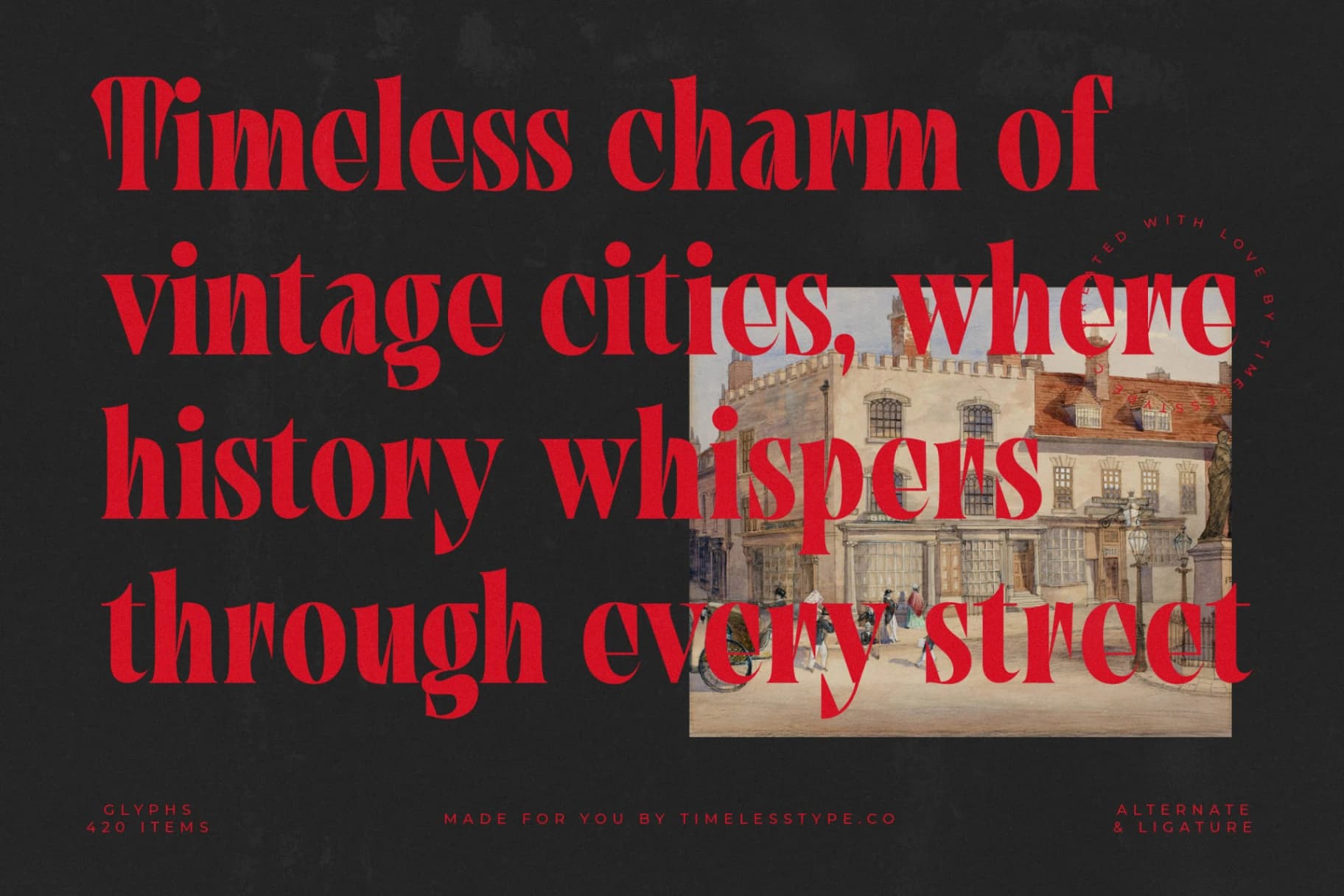 Preview 3 for Tieldsa - Bold Serif Display Font