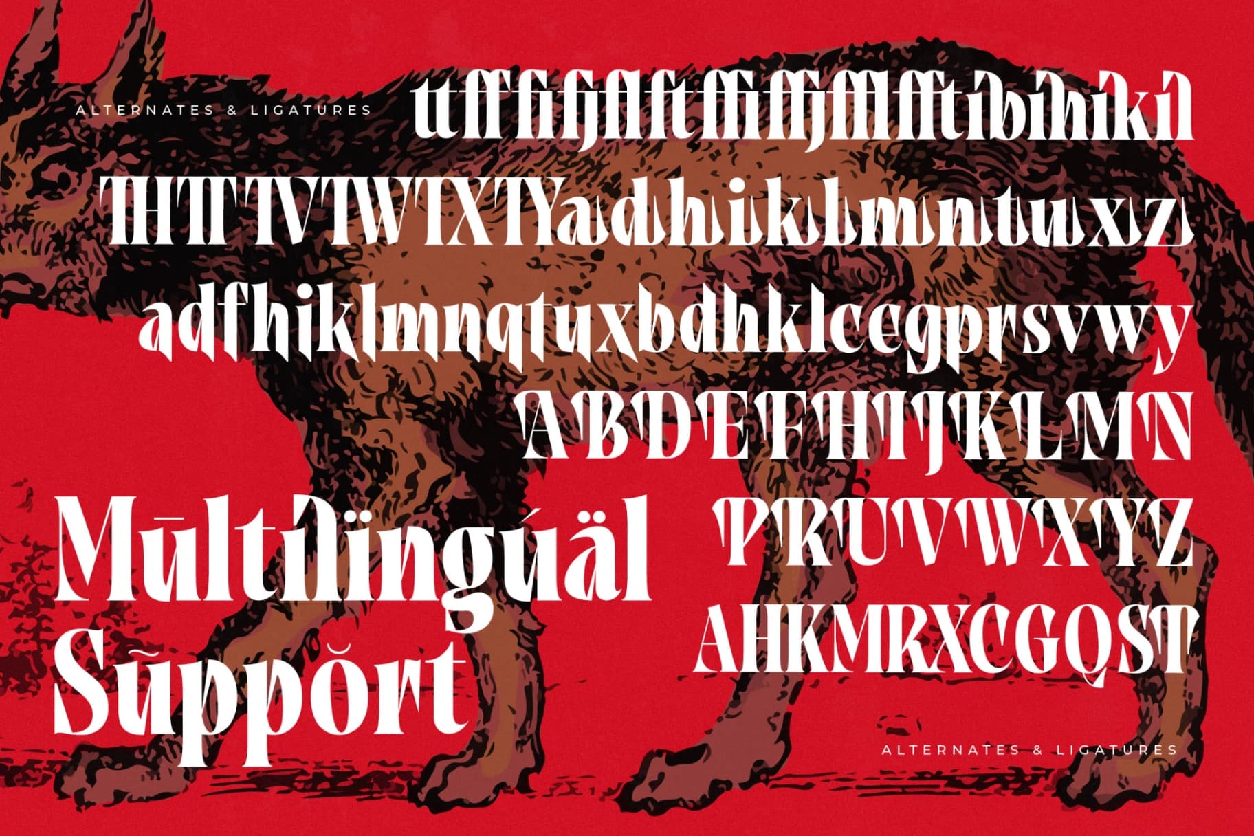 Preview 19 for Tieldsa - Bold Serif Display Font