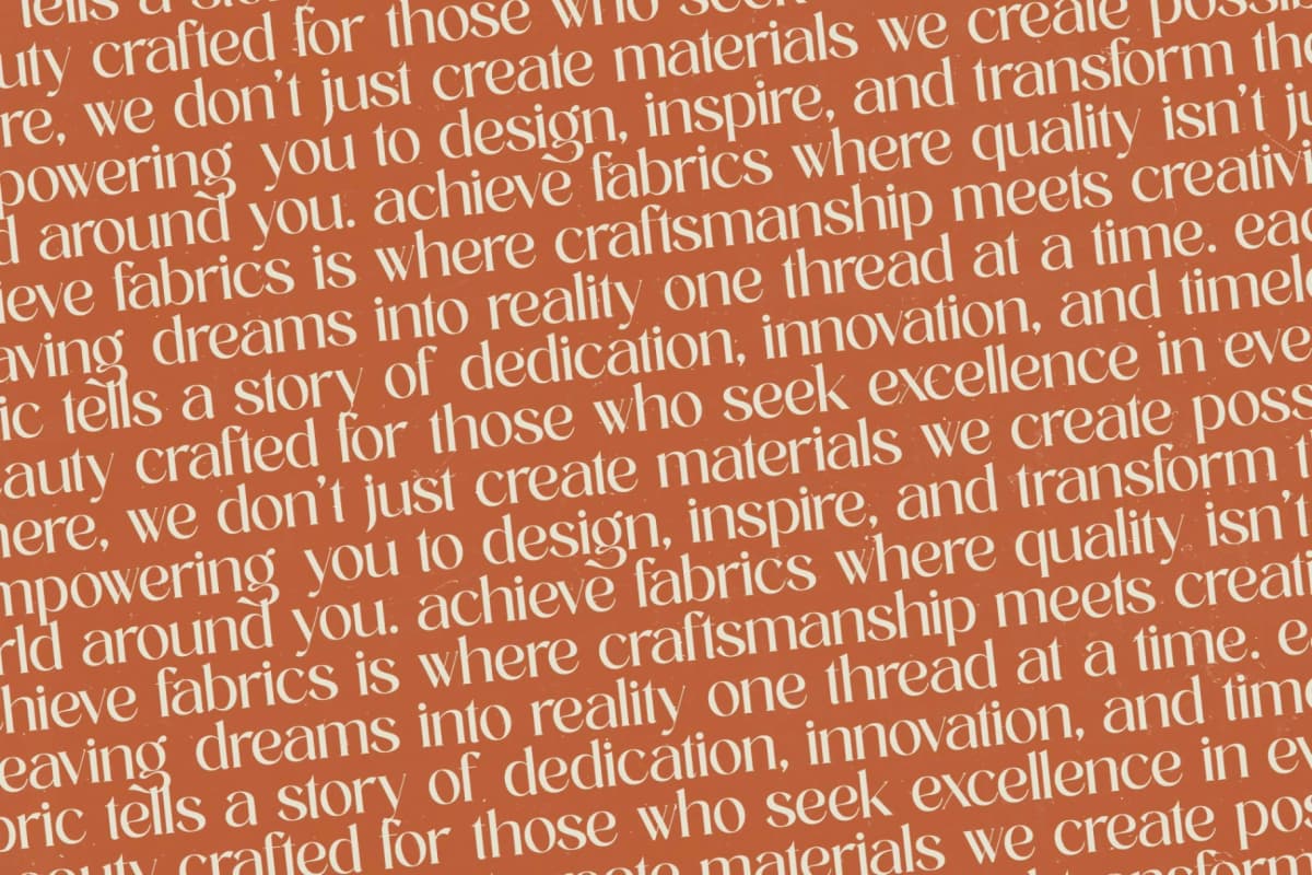 Achieve Fabrics - Bold Tall Serif Font font preview 12