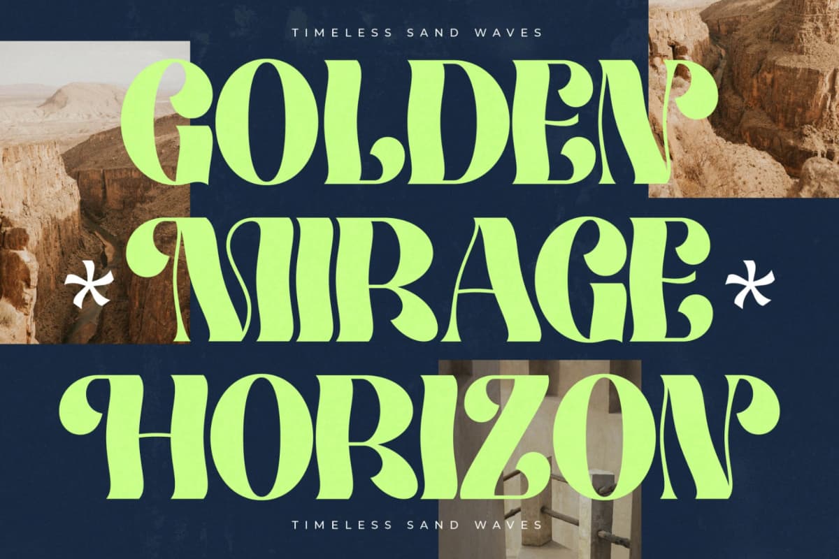 Megilant - Modern Display Font font preview 6