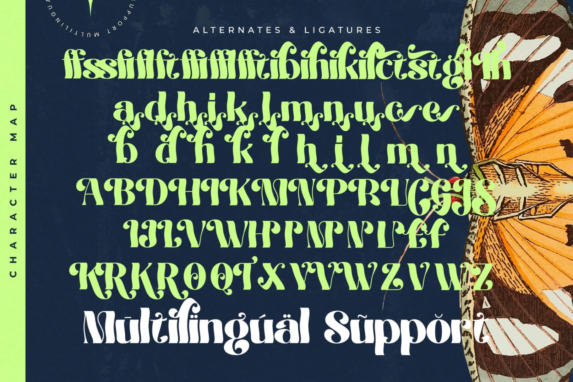 Preview 19 for Megilant - Modern Display Font