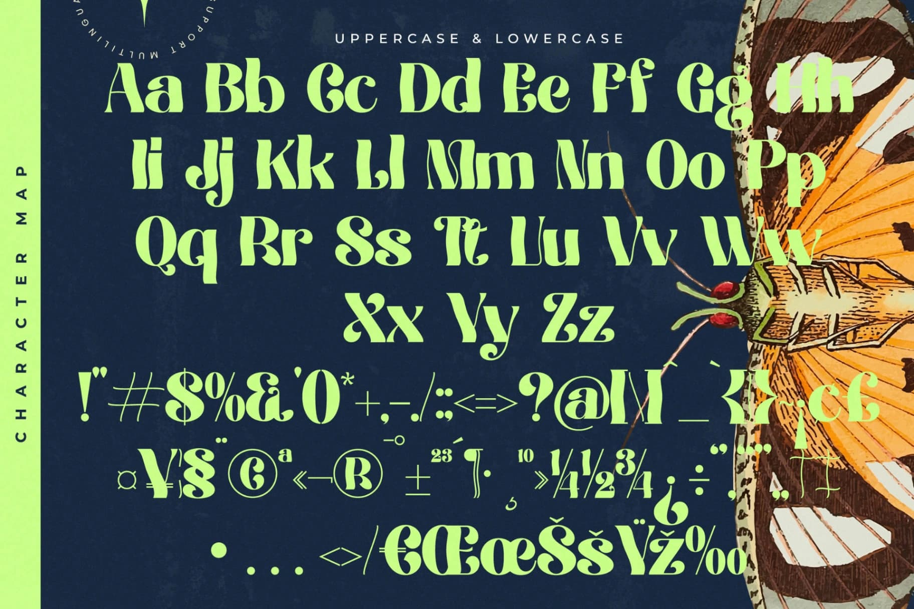 Preview 18 for Megilant - Modern Display Font