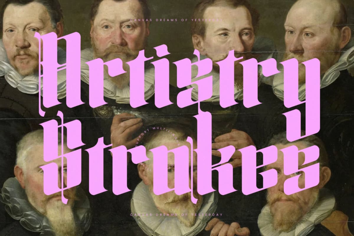 Silakins - New Blackletter Display Font font preview 10