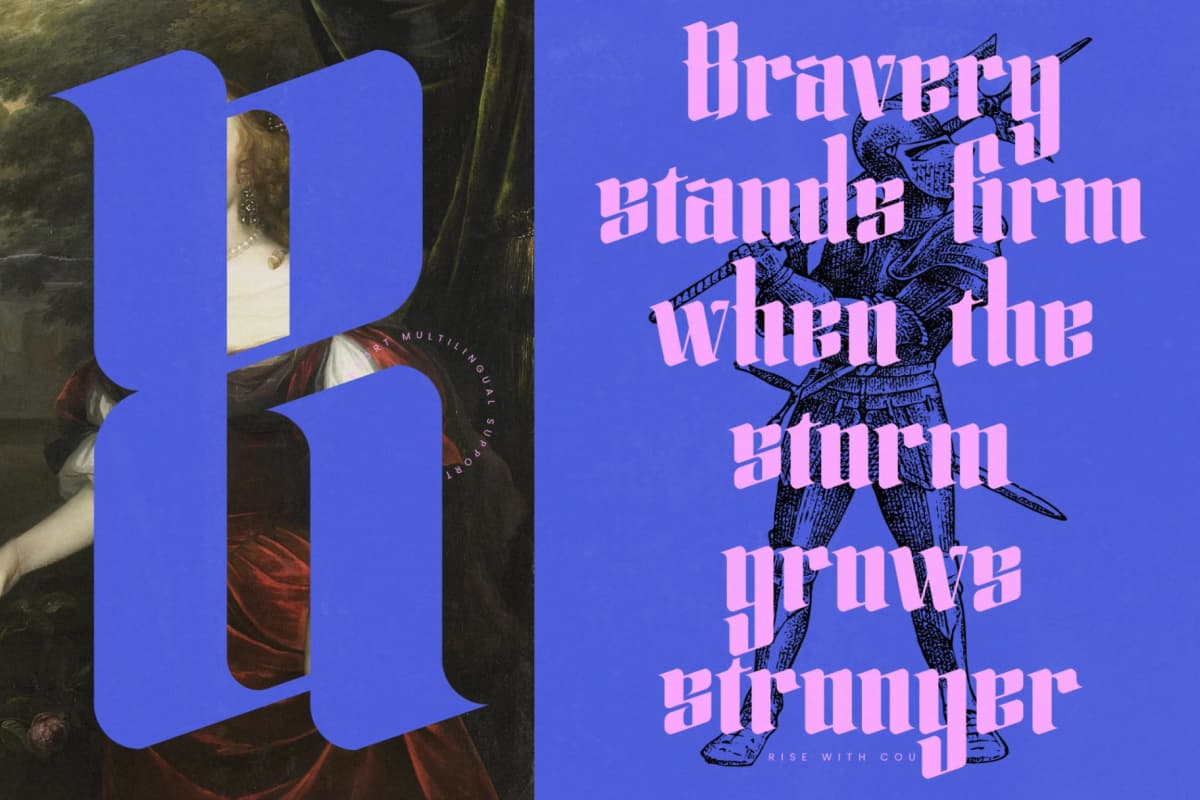 Silakins - New Blackletter Display Font font preview 7