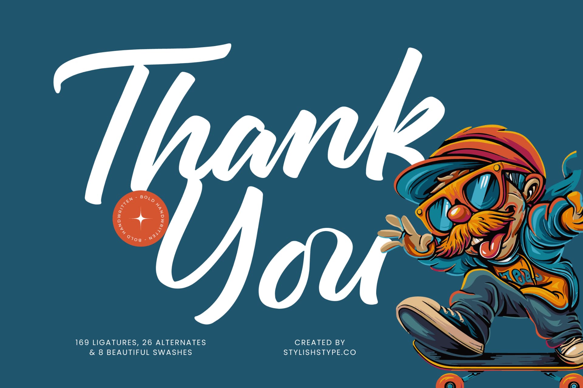 Preview 20 for Chifest Skater - Bold Handwritten Font