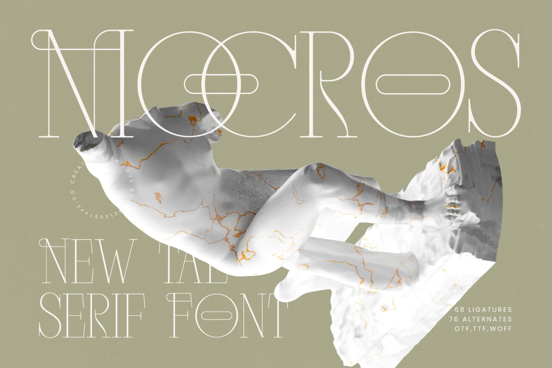 Preview of Mocros - New Tall Serif Font font