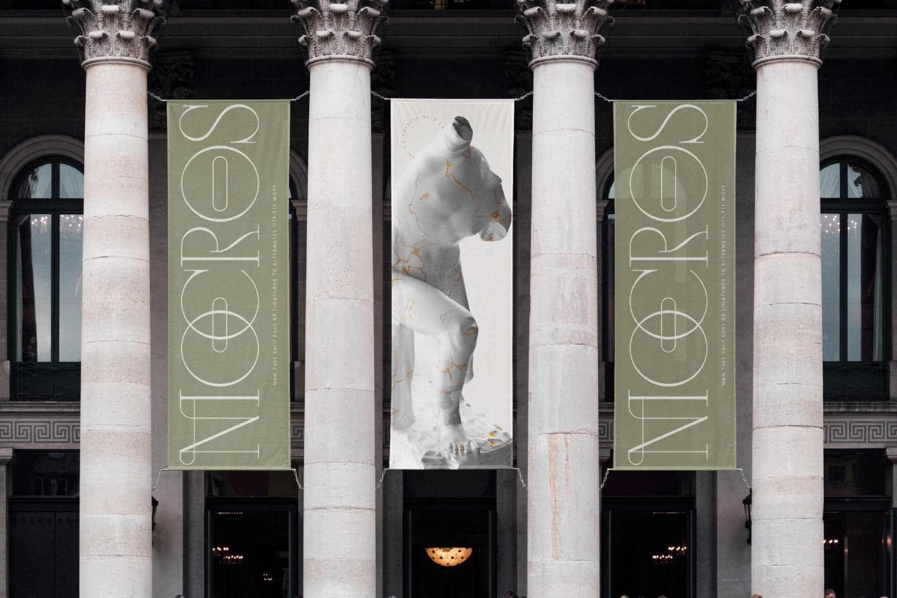 Preview 4 for Mocros - New Tall Serif Font