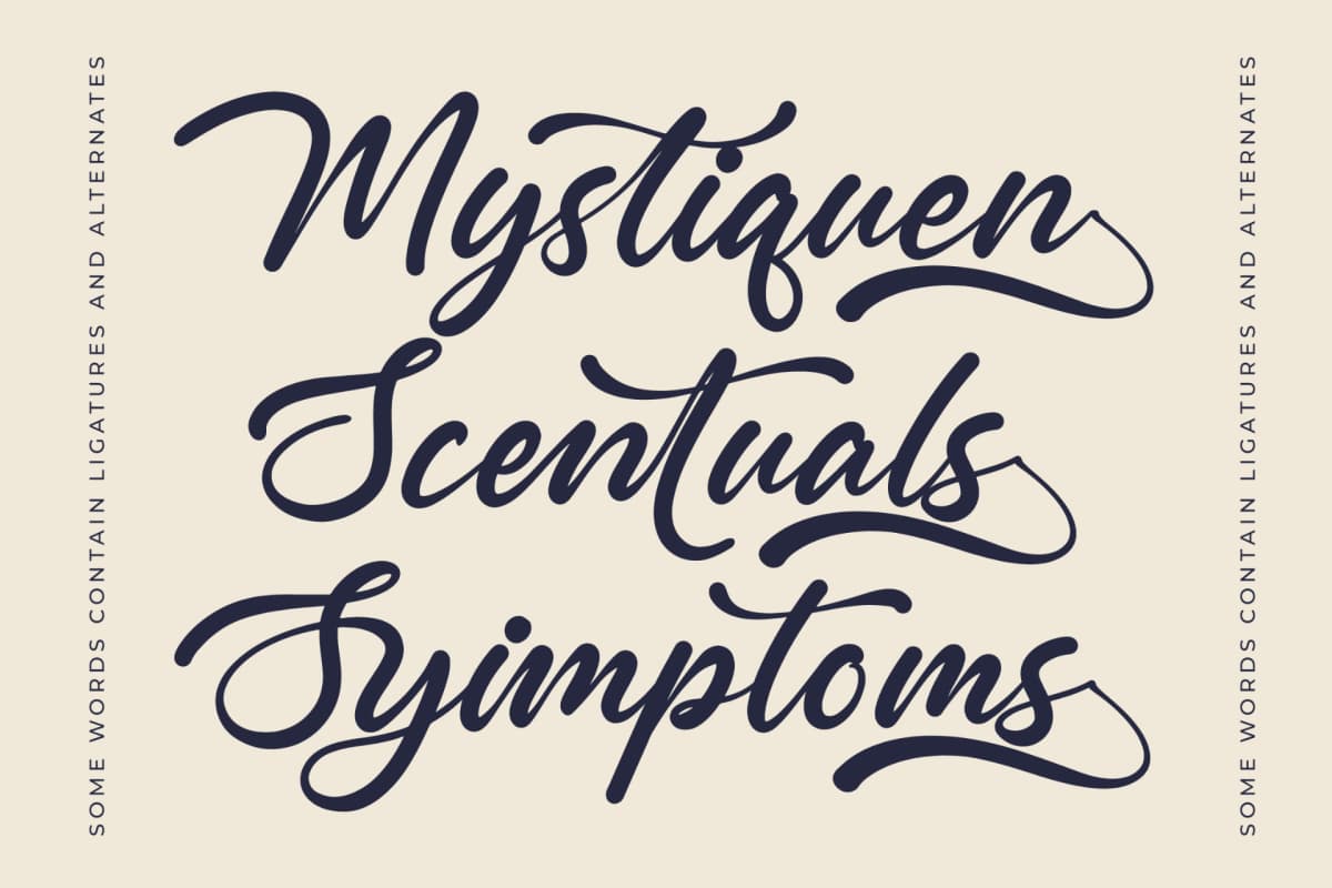 Preview 15 for Monthly Raine - Bold Calligraphy Font
