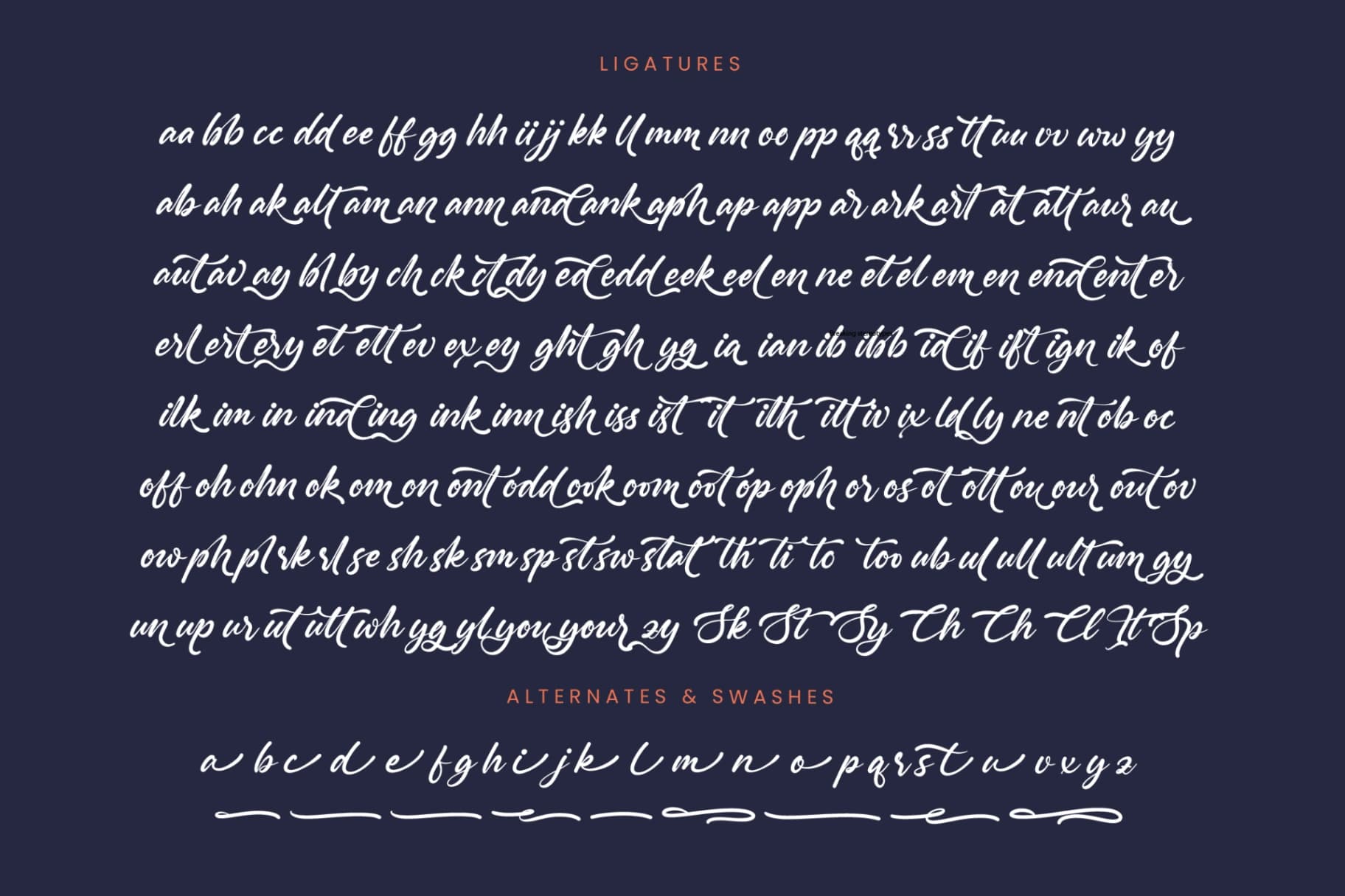 Preview 19 for Monthly Raine - Bold Calligraphy Font