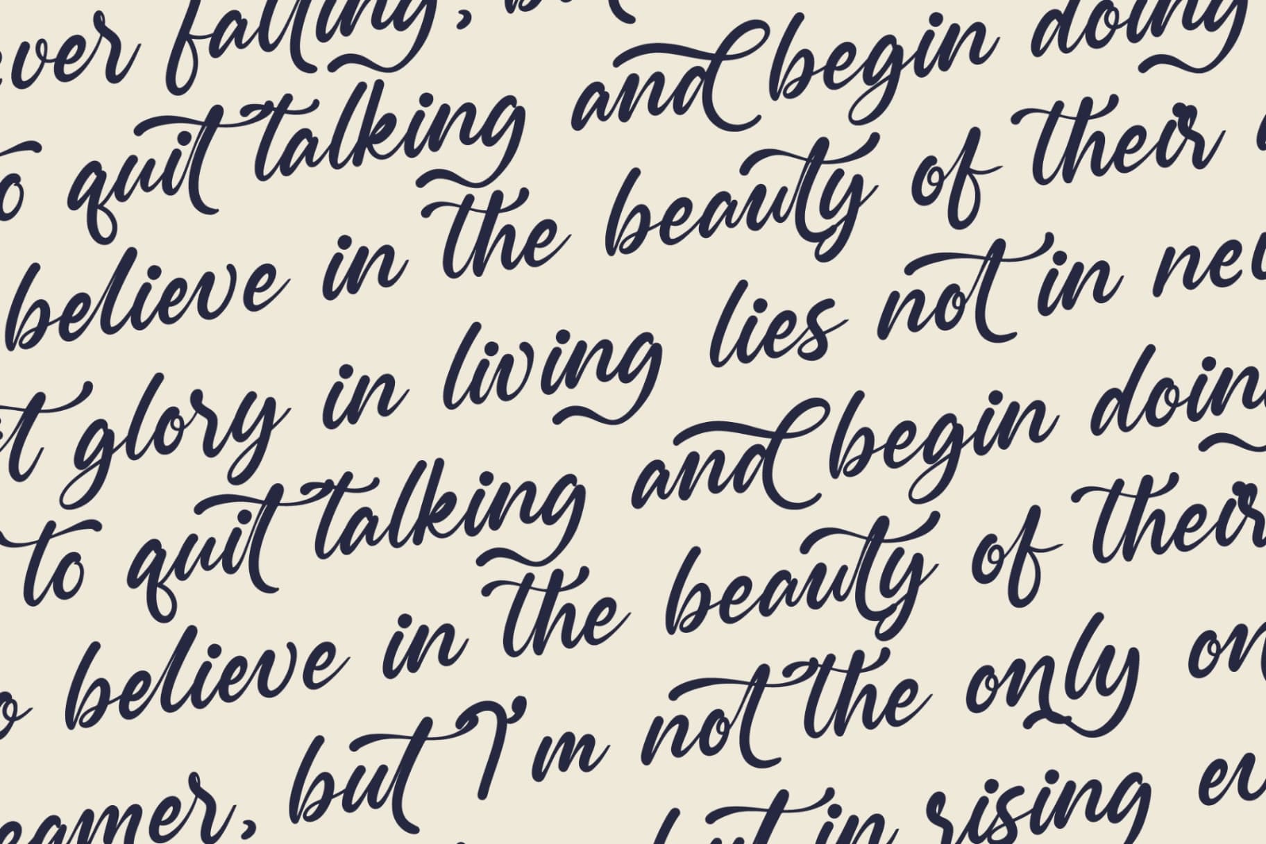 Preview 17 for Monthly Raine - Bold Calligraphy Font