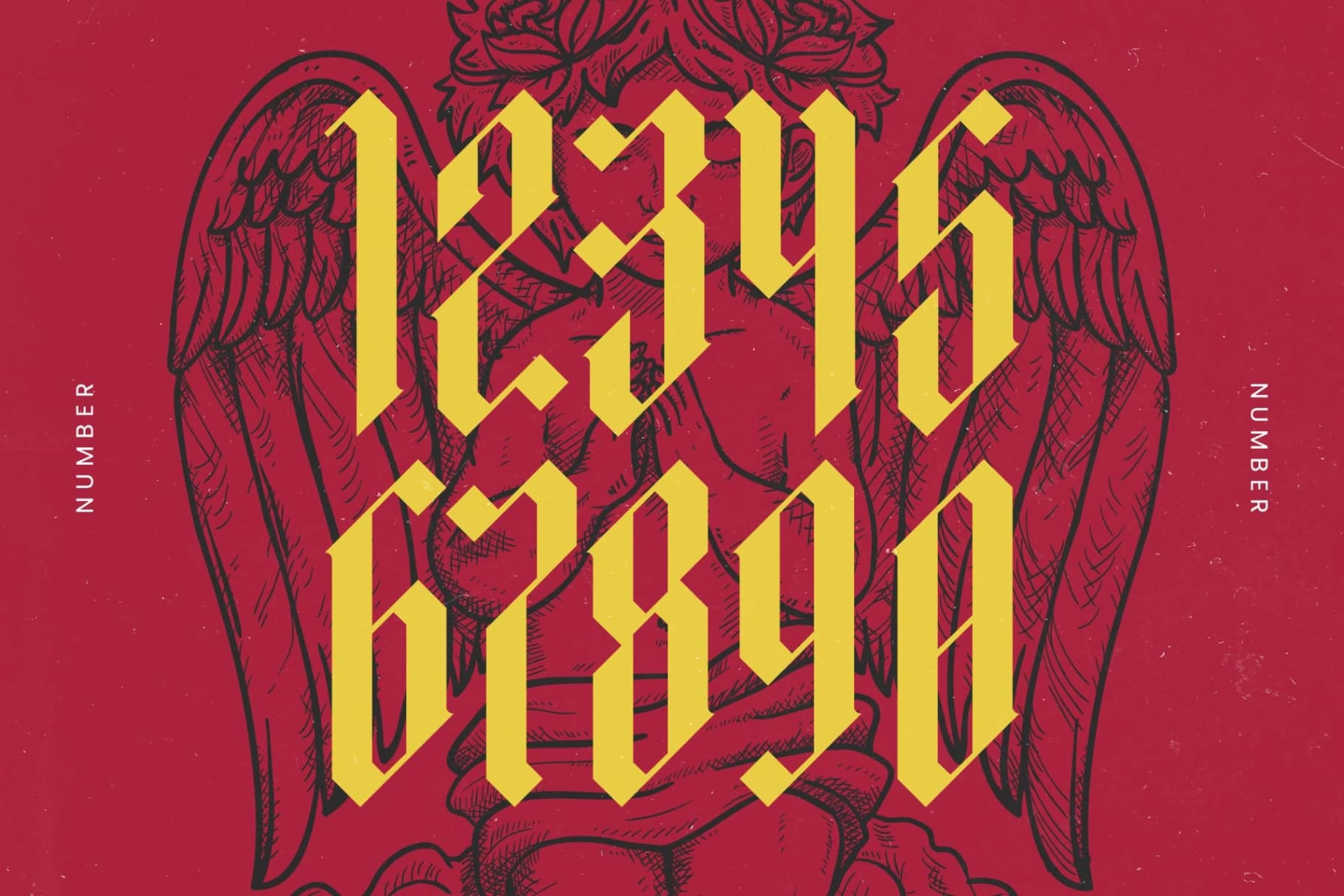 Preview 16 for Boombie - Stylish Blackletter Font