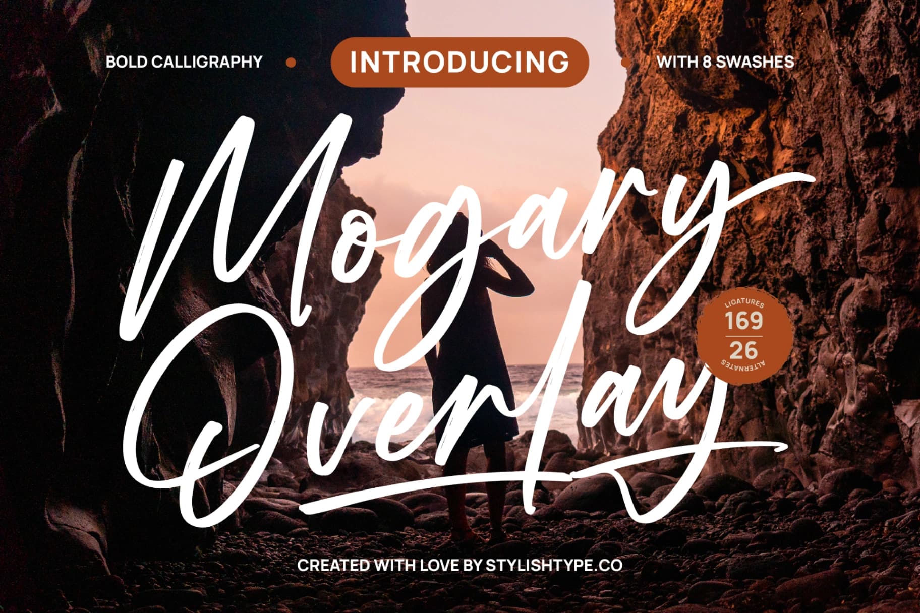 Preview of Mogary Overlay - Bold Calligraphy Font font