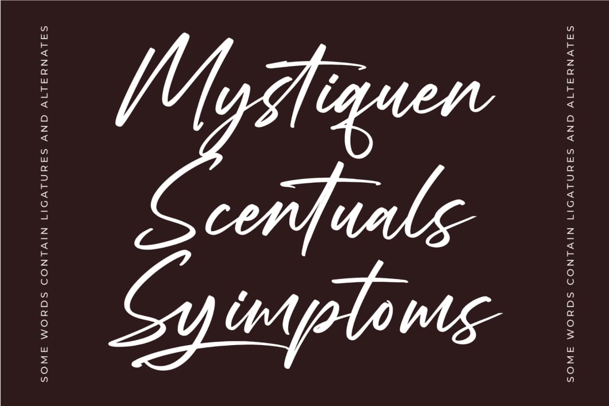Mogary Overlay - Bold Calligraphy Font font preview 15