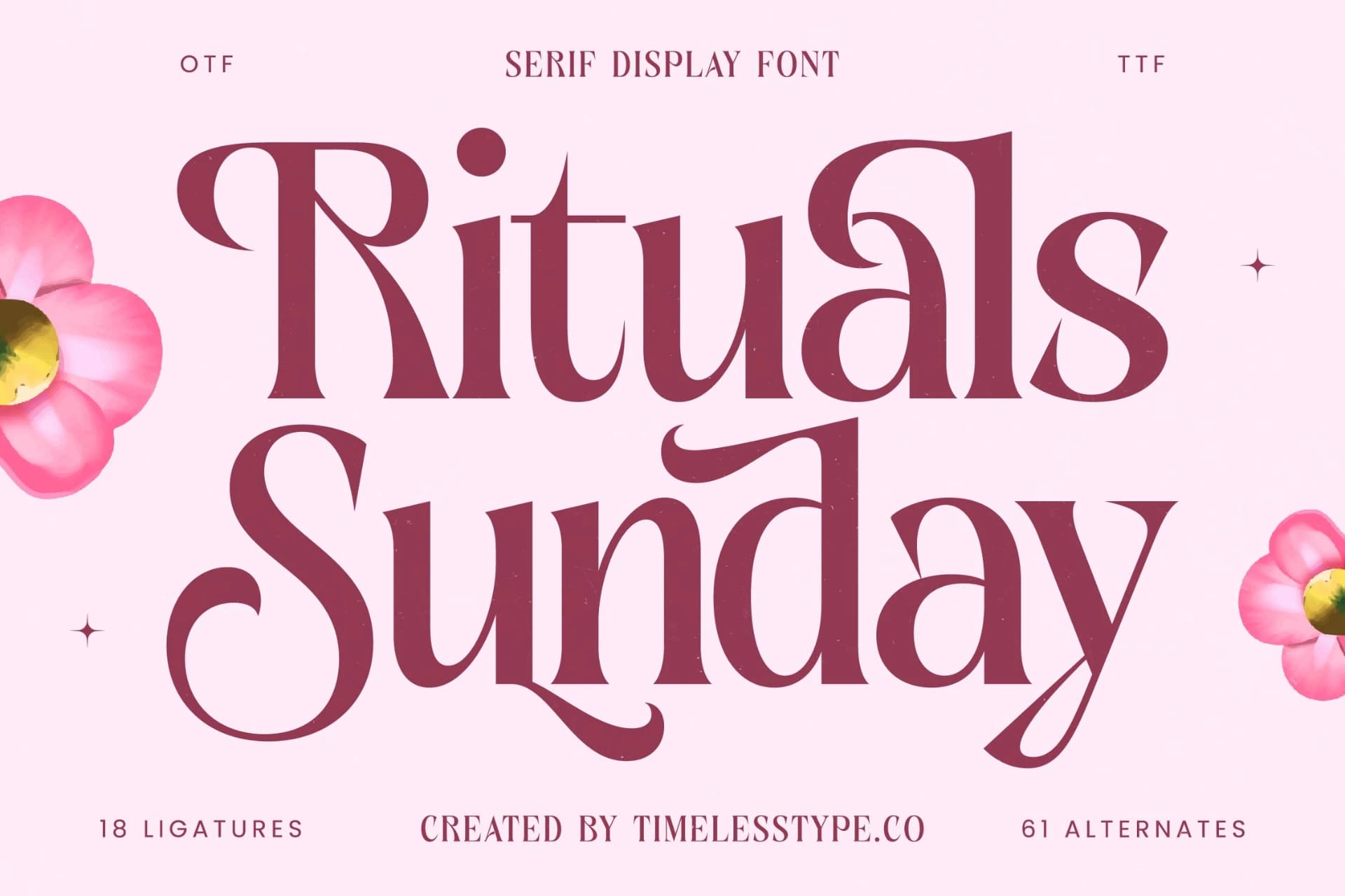 Preview of Rituals Sunday - Serif Display Font font