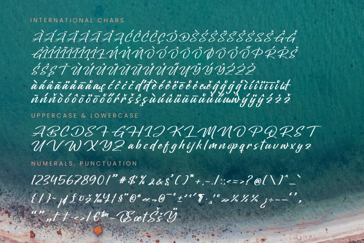 Oregoni Beach - Bold Handwritten Font font preview 18