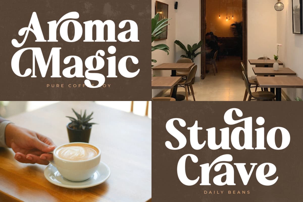 Aroma Baked - Modern Serif Font font preview 15