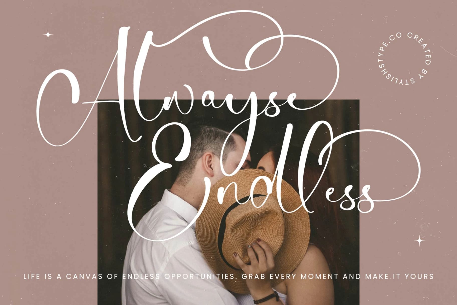 Preview 3 for Tamylors Landry - Stylish Calligraphy Font