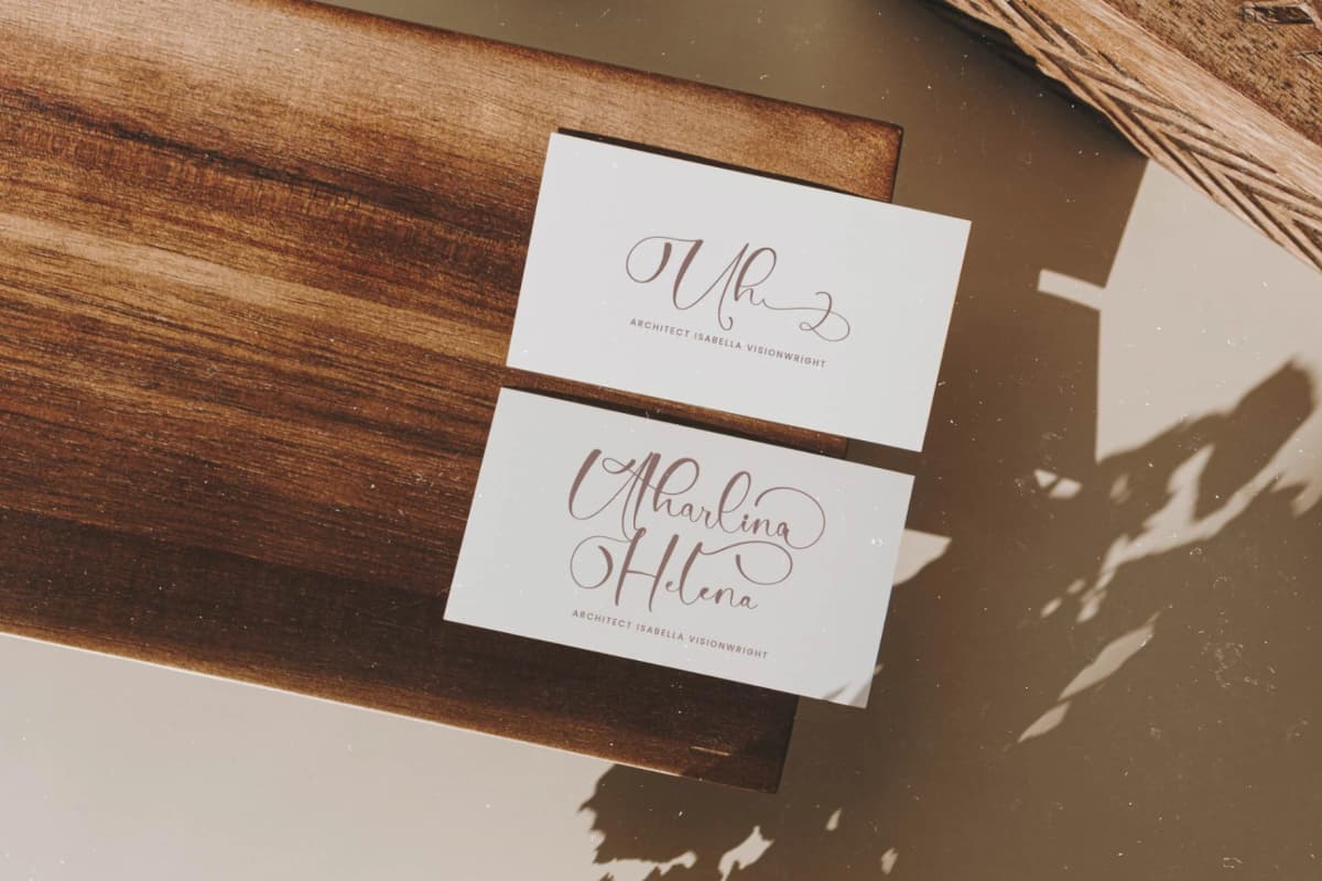Tamylors Landry - Stylish Calligraphy Font font preview 5