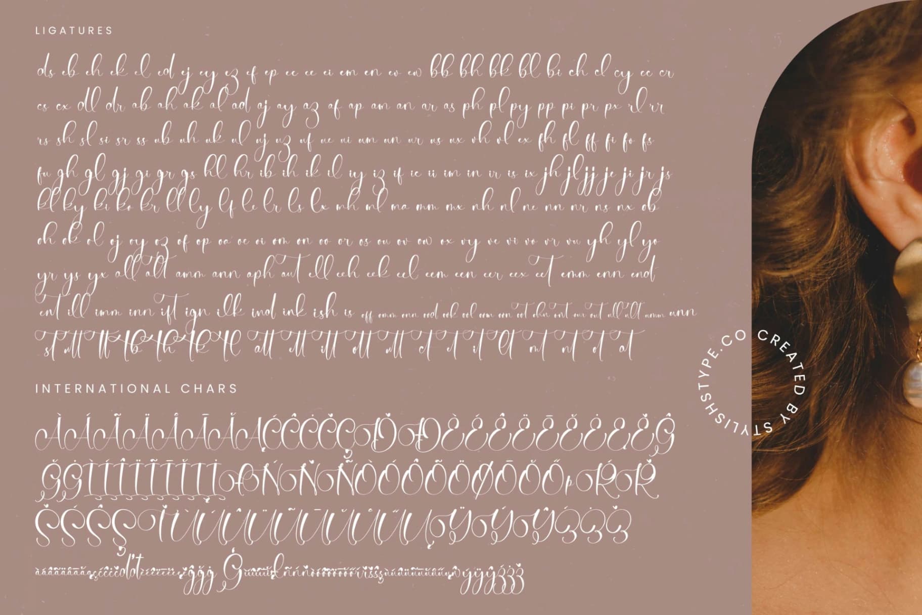 Preview 19 for Tamylors Landry - Stylish Calligraphy Font