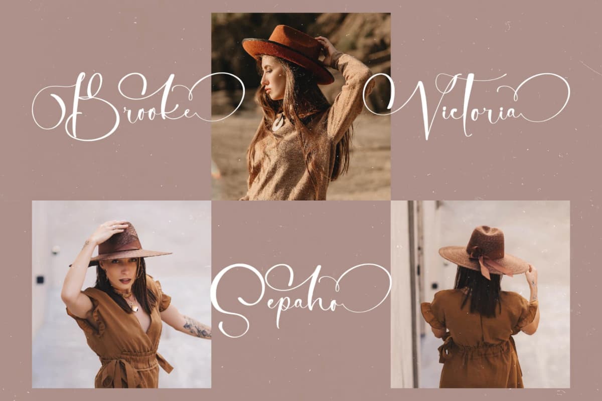 Tamylors Landry - Stylish Calligraphy Font font preview 9