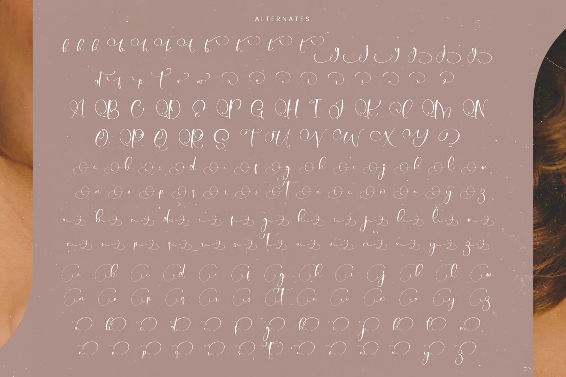 Preview 17 for Tamylors Landry - Stylish Calligraphy Font