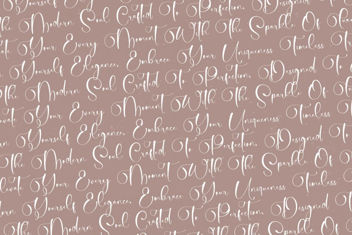 Tamylors Landry - Stylish Calligraphy Font font preview 12